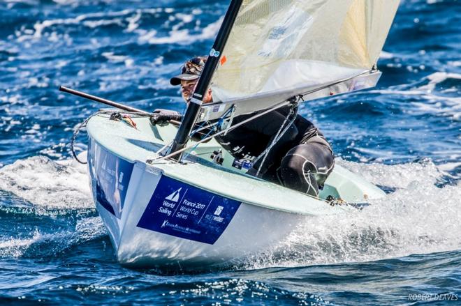 Anders Pedersen – the 2014 Junior World Champion was 17th in Rio, but this week he has shown again that he can mix it with the best of them. Theoretically he can win a medal but realistically probably too much to do - Sailing World Cup Hyères ©  Robert Deaves